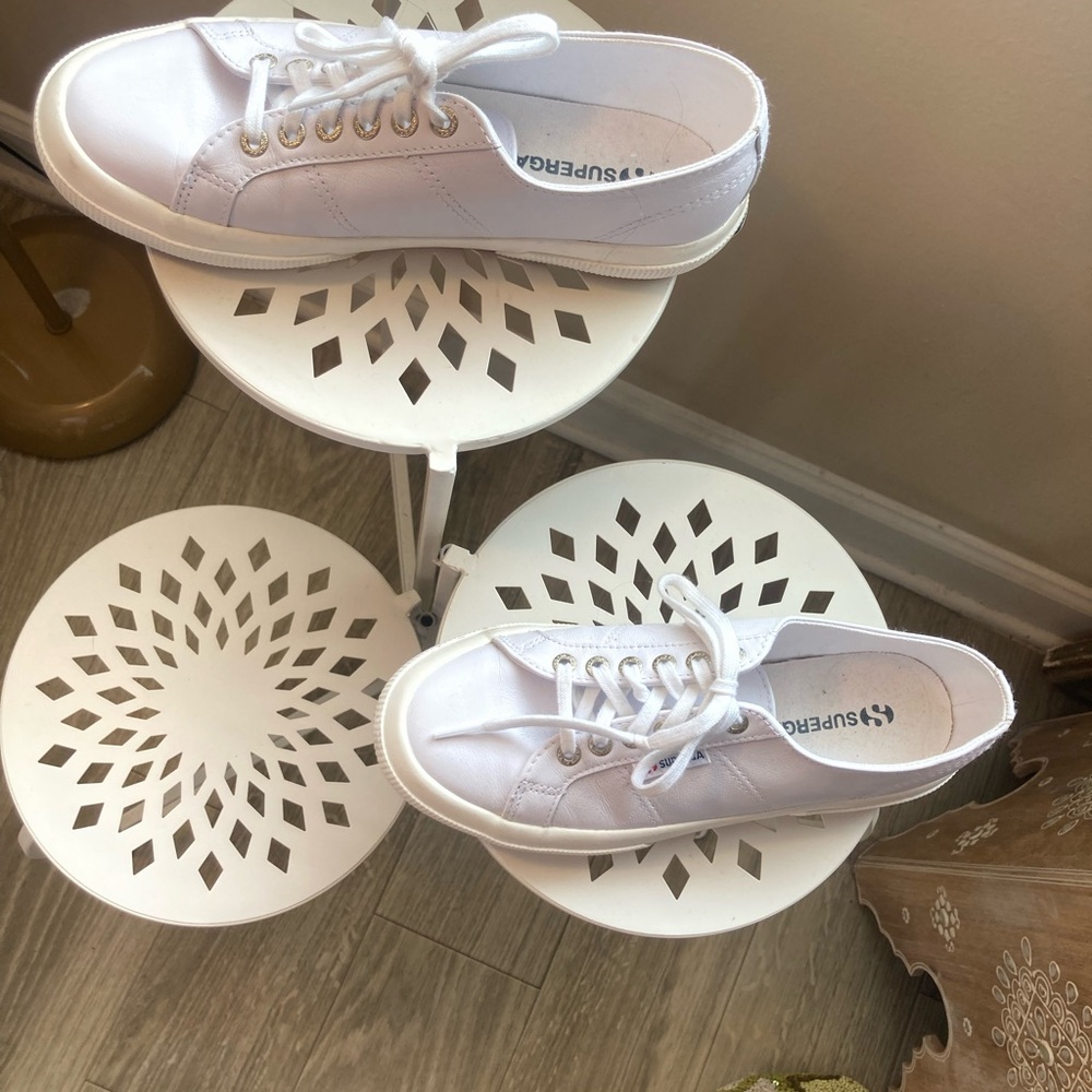 Superga Low-Top Leather Sneakers 39 - Picture 9 of 11